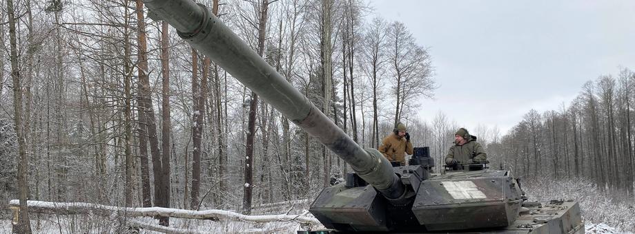 Ukraińskie uszkodzone czołgi Leopard 2A6 są naprawiane na Litwie