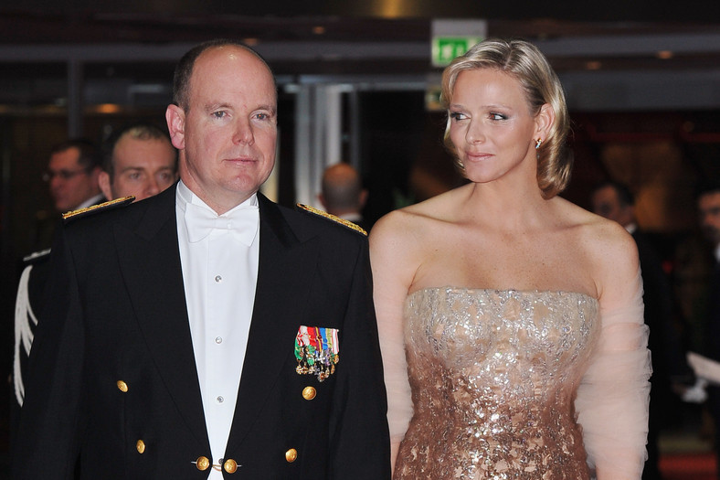 Książę Monako z żoną
