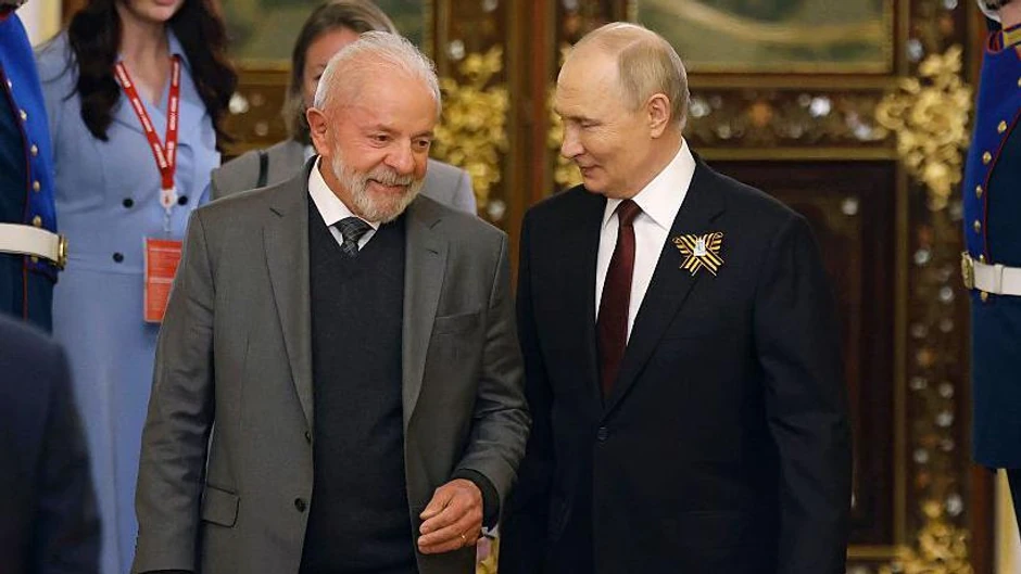 Lula i Vladimir Putin u Moskvi | Foto: Getty Images