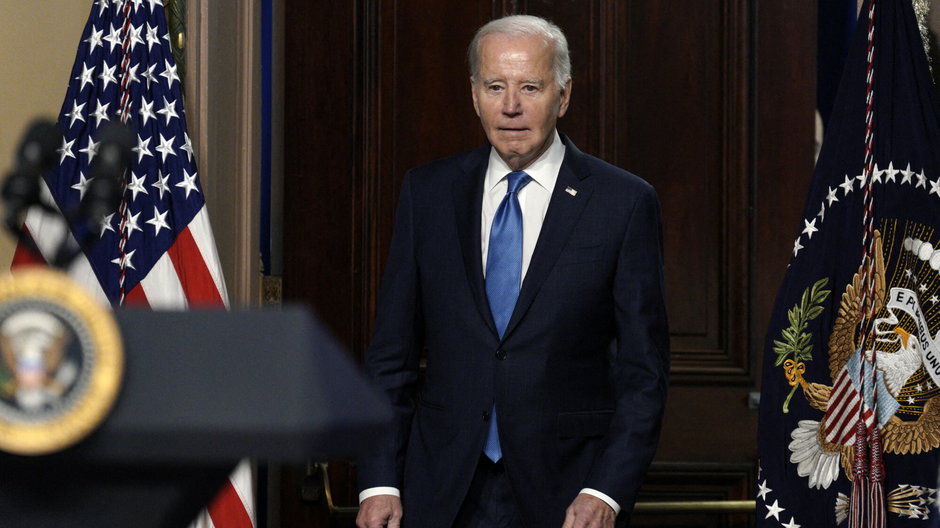 Prezydent USA Joe Biden w Białym Domu, Waszyngton, 13 grudnia 2023 r.