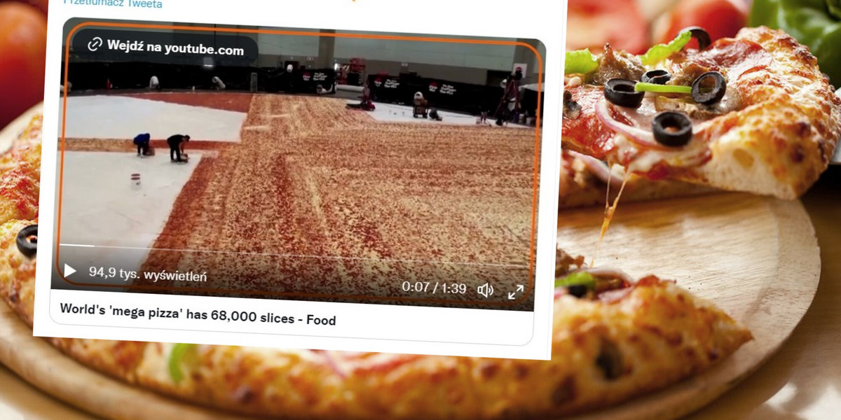 Powstaje największa na świecie pizza.