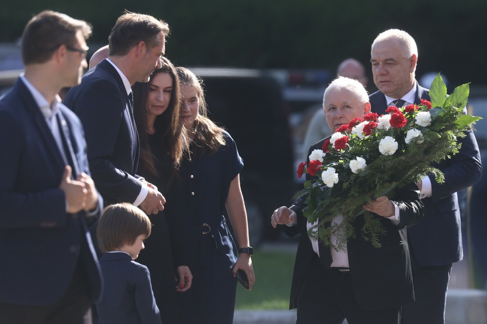 Marta Kaczyńska z rodziną na Wawelu