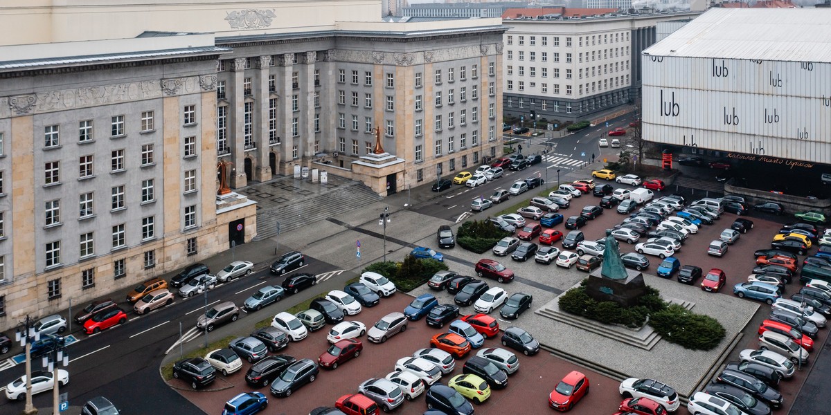 Plac Sejmu Śląskiego w Katowicach. 