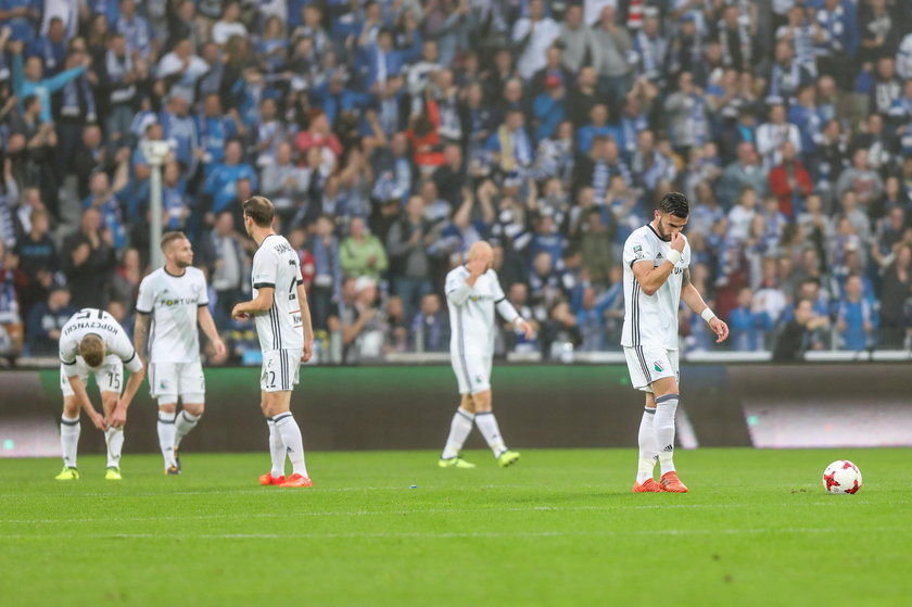 Pilka nozna. Ekstraklasa. Lech Poznan - Legia Warszawa. 01.10.2017