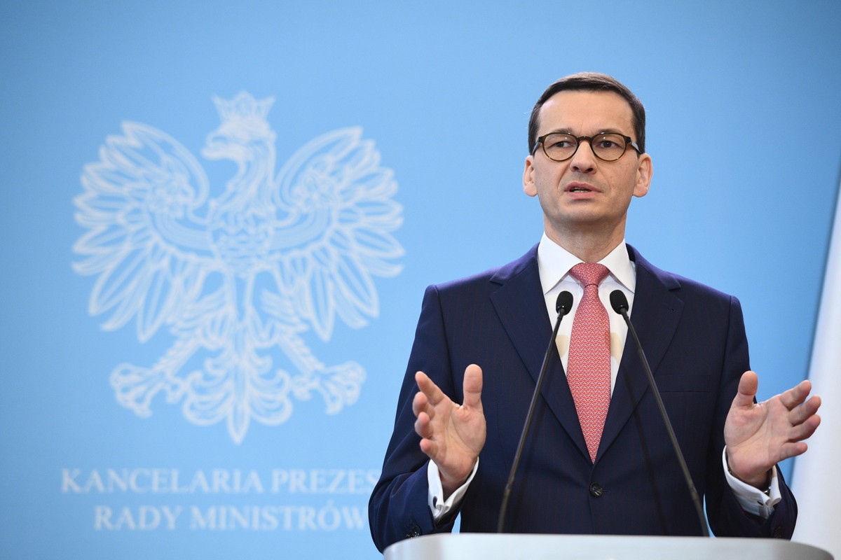 Warszawa, 12.03.2018. Premier Polski Mateusz Morawiecki podczas konferencji prasowej w Warszawie, 12 bm. Premier przyjął dymisje od siedemnastu wiceministrów w swoim gabinecie. (awa) PAP/Jacek Turczyk