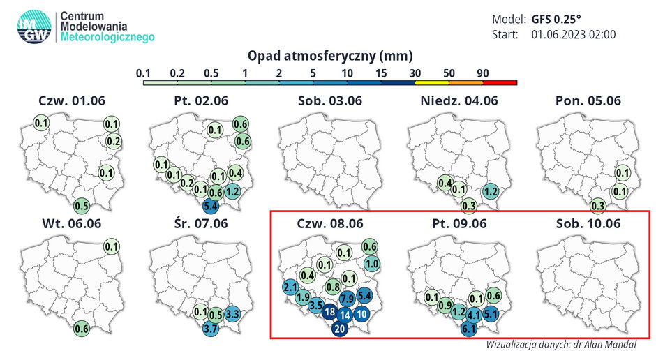 W długi weekend miejscami pojawi się trochę burz i deszczu. Im dalej na południe, tym ryzyko tych zjawisk będzie większe