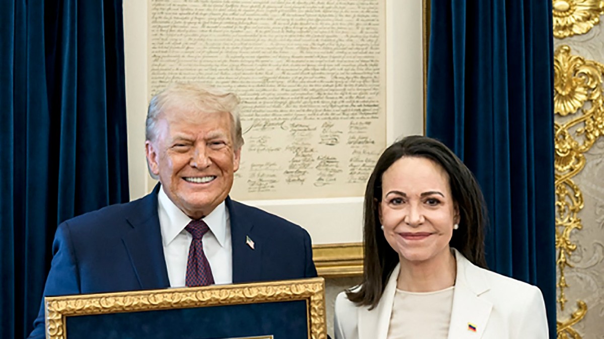 Donald Tramp i Marija Korina Mačado