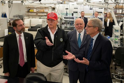 US President Trump says the country is ready to contain the outbreak. (AFP)