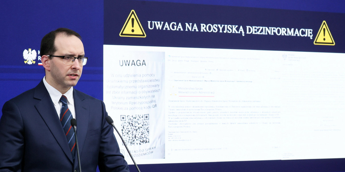 Pełnomocnik rządu ds. bezpieczeństwa przestrzeni informacyjnej RP Stanisław Żaryn