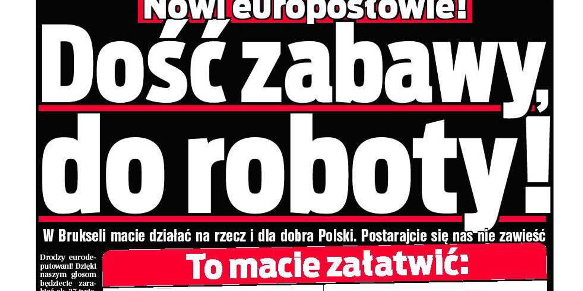 Nowi europosłowie! Do roboty!