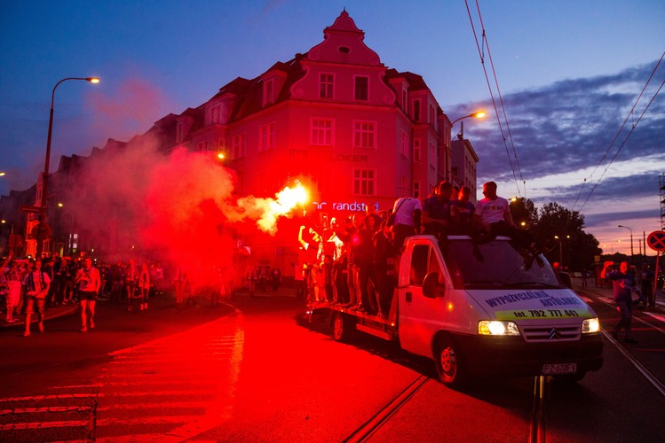 Tak Poznań świętował mistrzostwo Polski zdobyte przez piłkarzy Lecha