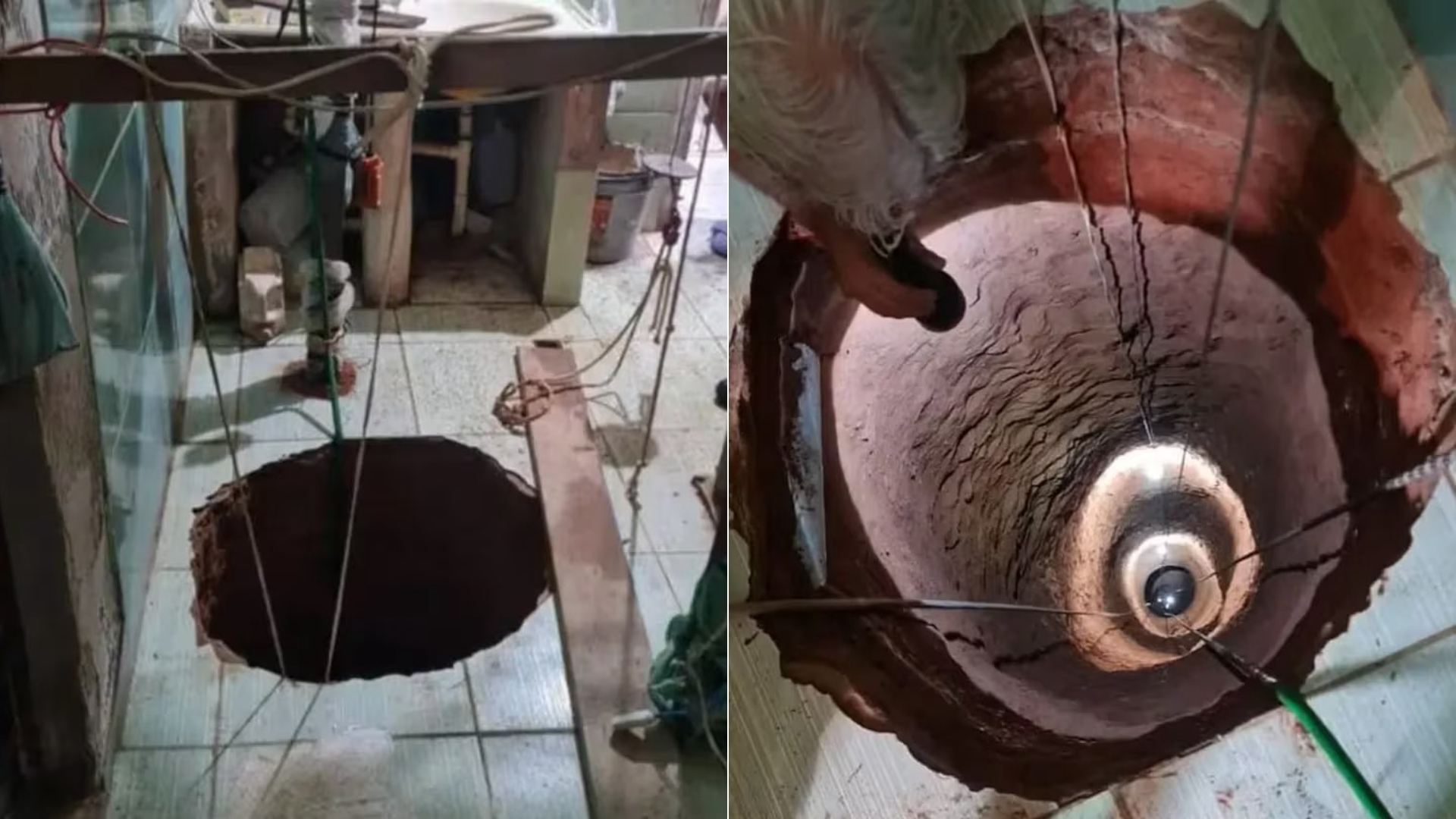 Vykopal vo svojej kuchyni 40-metrovú jamu.