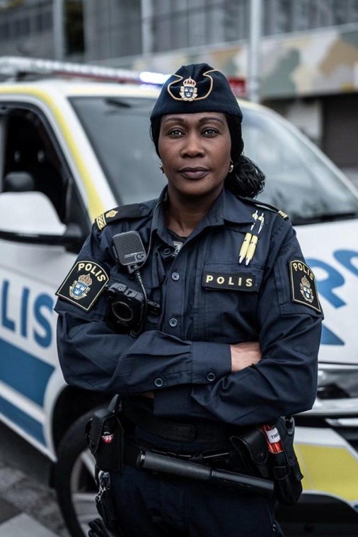 Rissa Seidou, policjantka w Rinkeby.