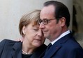 Kanclerz Niemiec Angela Merkel i prezydent Francji Francois Hollande