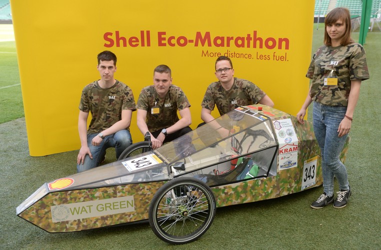 Pojazd zespołu WAT ECO TEAM z Wojskowej Akademii Technicznej. <br><br>fot. (mr) PAP/Bartłomiej Zborowski