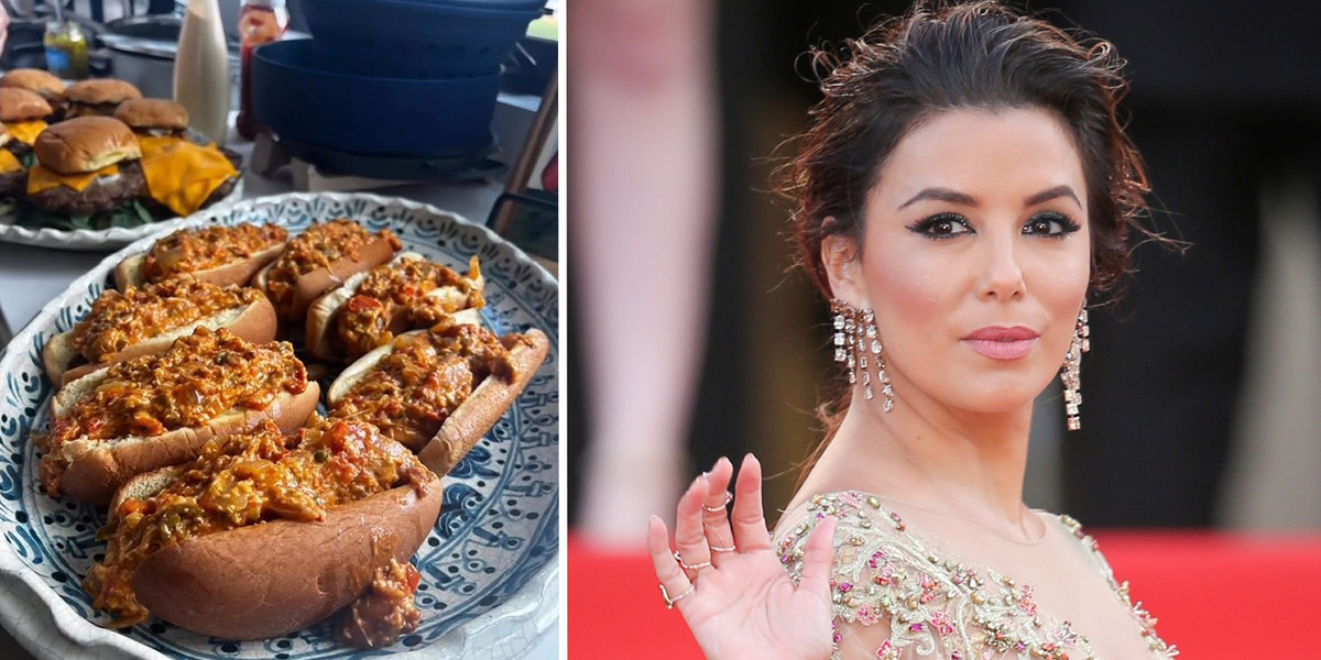 Eva Longoria pokazała, jak zrobić domowe hot-dogi.