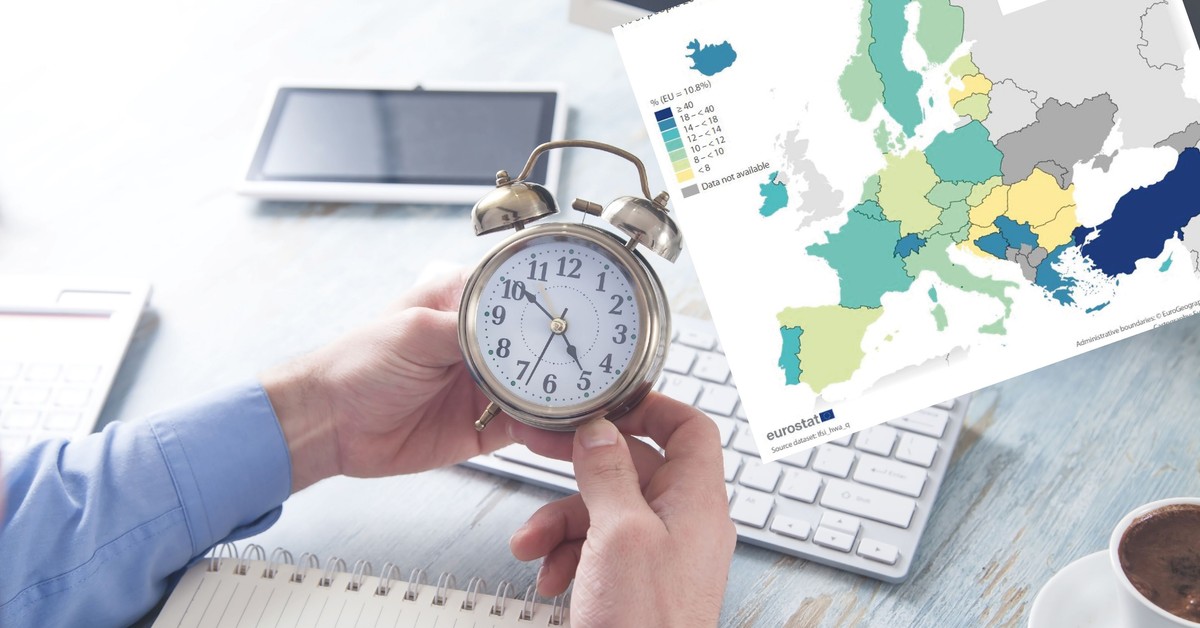 Najbardziej zapracowane narody w UE. Jak wypada Polska? Eurostat podał najnowsze dane [MAPA]