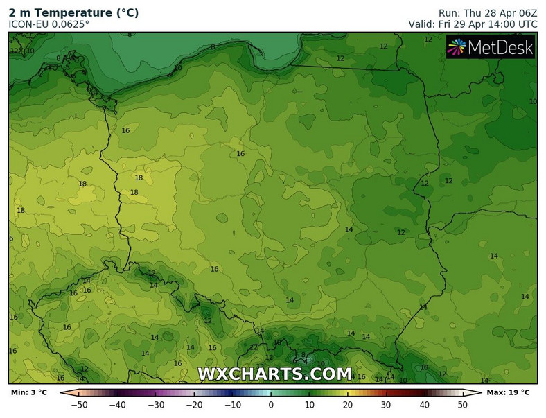 Na termometrach prawie 20 st. C