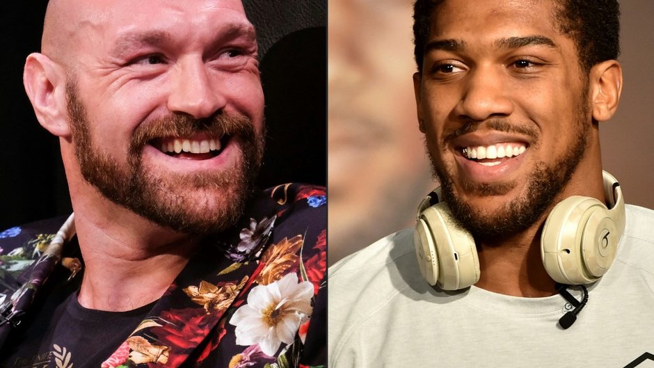 Tyson Fury (z lewej) i Anthony Joshua