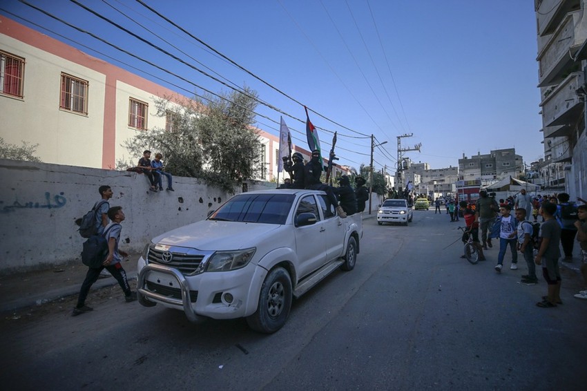 Borci brigade Al Kuds, oružanog krila Islamskog džihada u Gaza Sitiju 5. oktobra 2022.