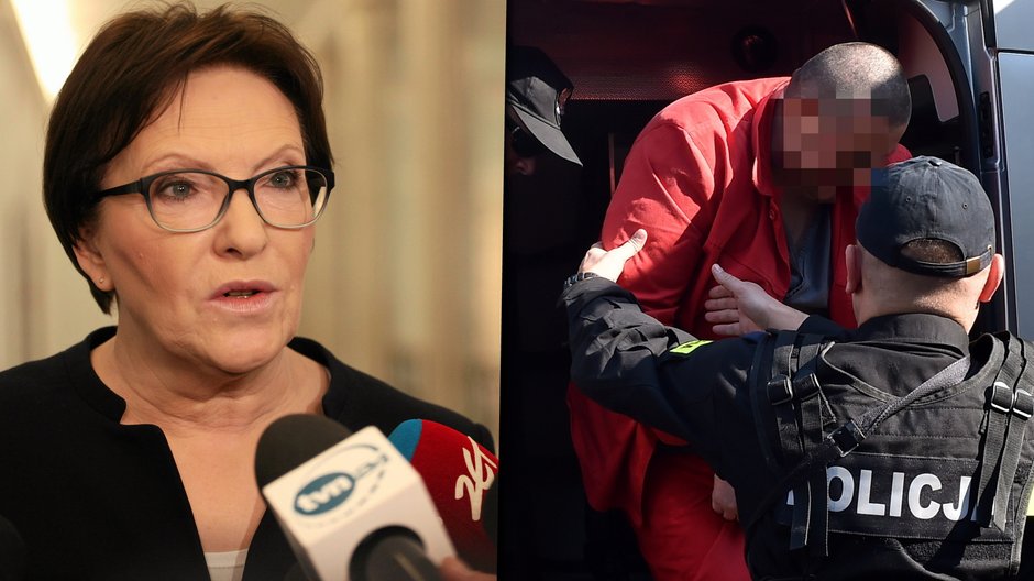 Była premier Ewa Kopacz oraz Paweł K. pseudonim Młody Klapa