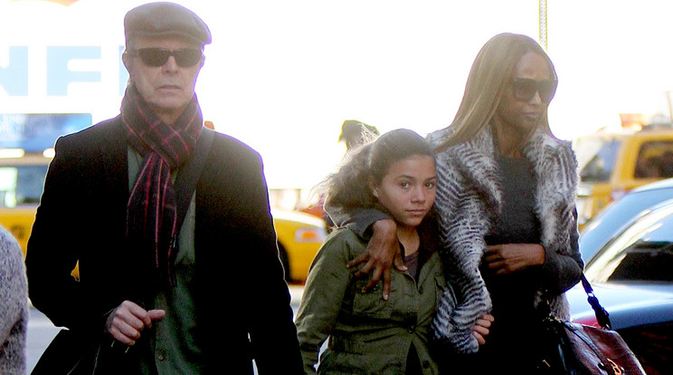 David Bowie és felesége, Iman lányukkal, Alexandriával gyakorta mozdultak ki együtt otthonról /Fotó: Northfoto