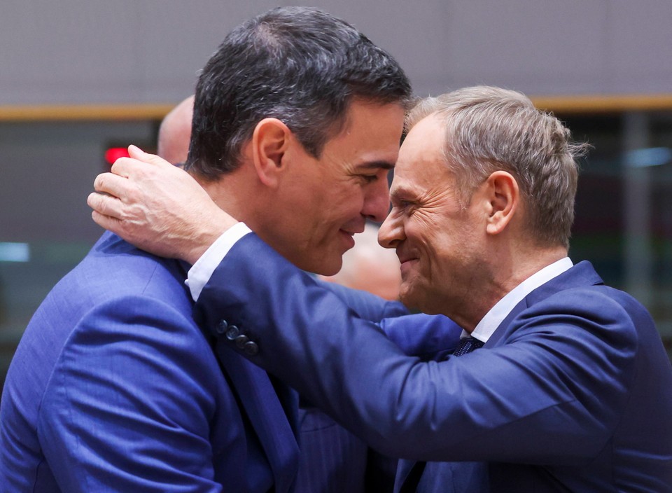 Donald Tusk i premier Hiszpanii Pedro Sanchez