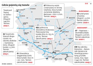Drogi coraz śmielej schodzą pod ziemię. Czeka nas wysyp tuneli