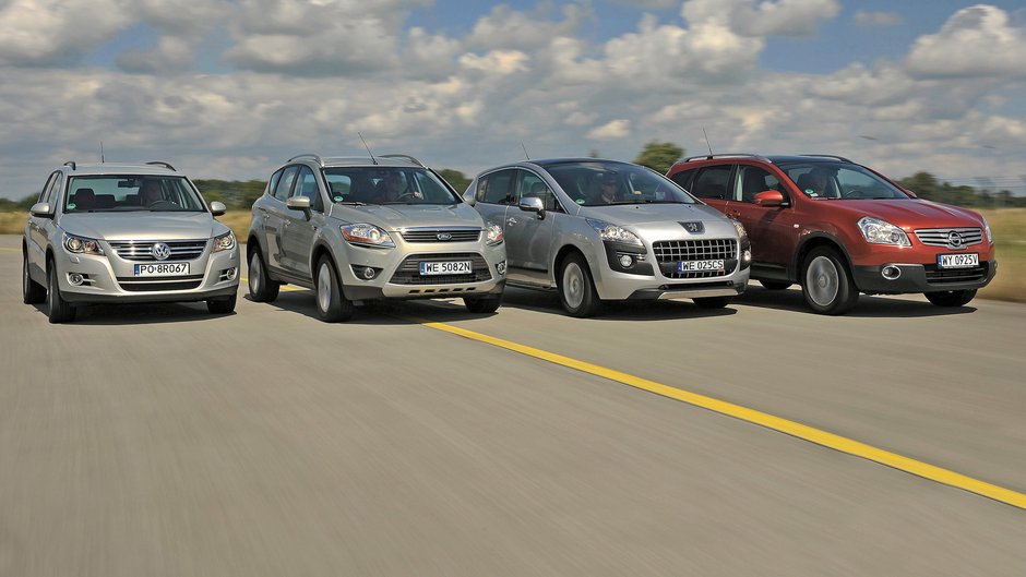 Porównanie: Ford Kuga, Nissan Qashqai +2, Peugeot 3008 i Volkswagen Tiguan