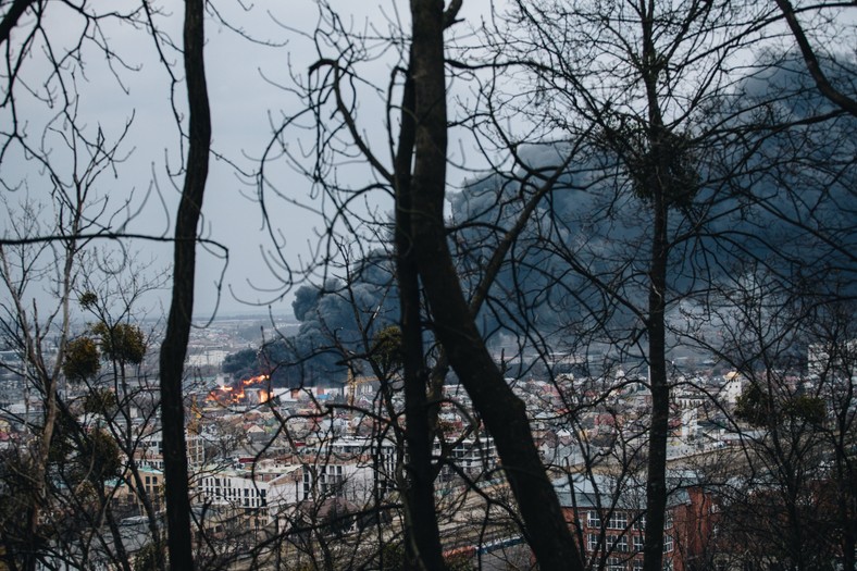 Lwów, atak rakietowy na miasto / fot. Maciek Zygmunt