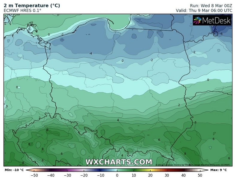 Bardzo duża różnica temperatury