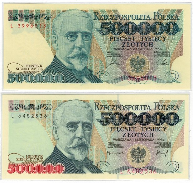 Polskie historyczne banknoty - autor: zbiory Justyny i Damiana Okrętów