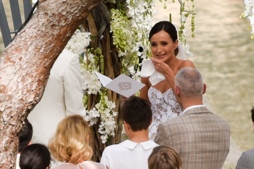 Marina Łuczenko i Wojtek Szczęsny pobrali się w Grecji