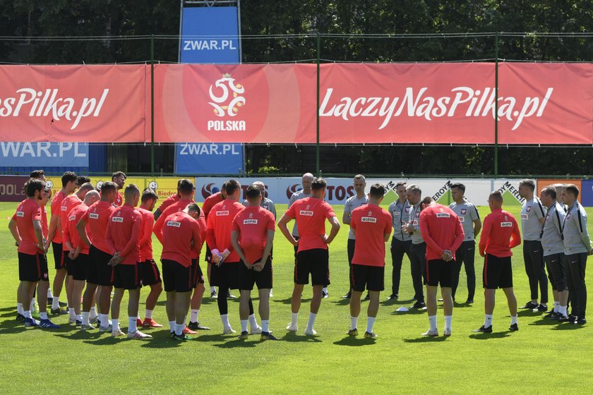 Pilka nozna. Reprezentacja Polski. Trening. 31.05.2019