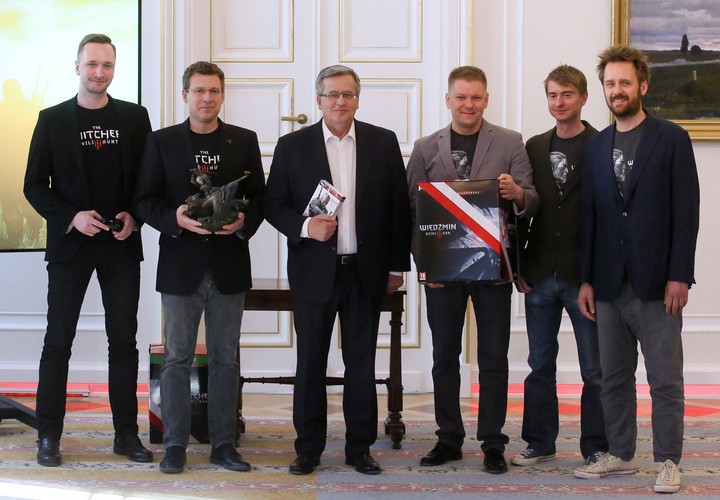 Spotkanie prezydenta z twórcami gry 'Wiedźmin'