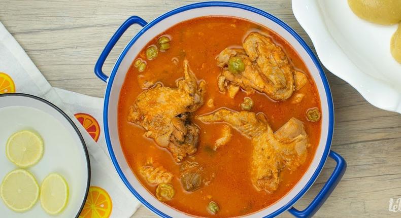 Chicken groundnut soup