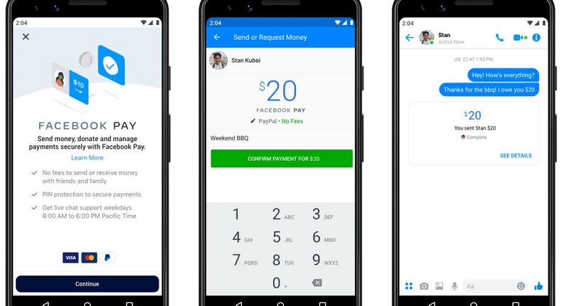 Facebook Pay Messenger