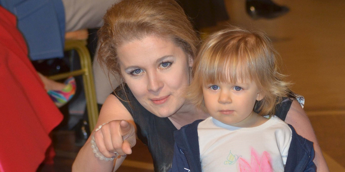 Anna Powierza z córką