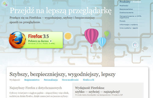 Firefox 3.5 pozostaje najnowszą finalną wersją przeglądarki internetowej Mozilli