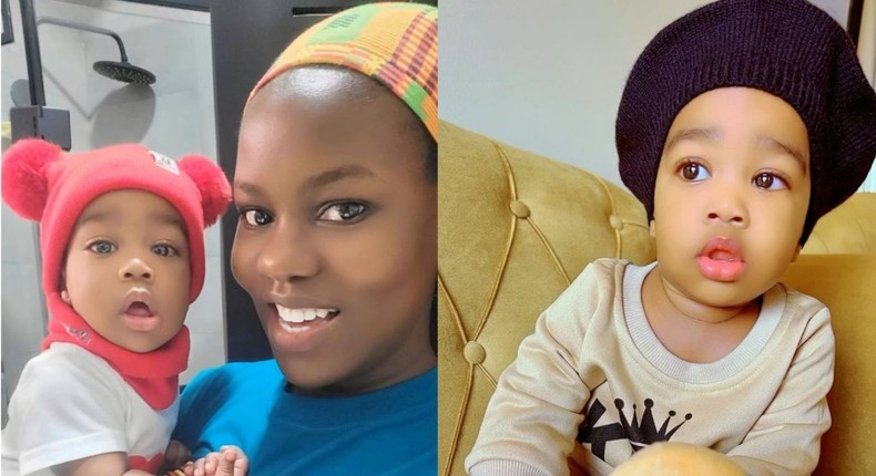 Faridah Nakazibwe and son