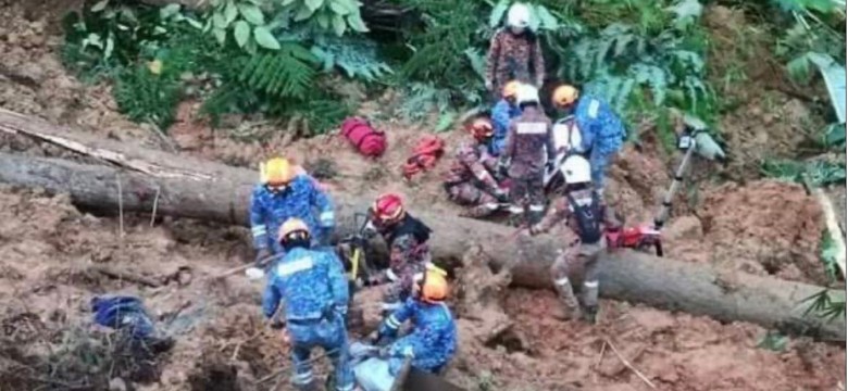 Tragedia w Malezji. 25 osób zginęło w osuwisku ziemi na polu kempingowym