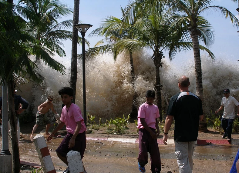 Tsunami w Tajlandii, grudzień 2004 (fot. David Rydevik na licencji CC)