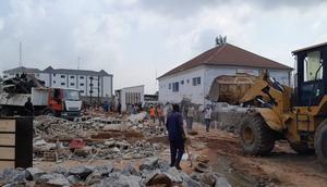 Scene of the demolished market at Mabushi in Abuja on Wednesday.. [NAN]