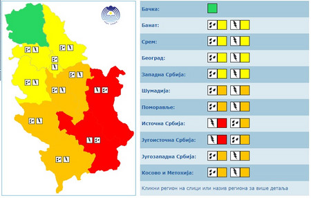 meteoalarm za 13. jun