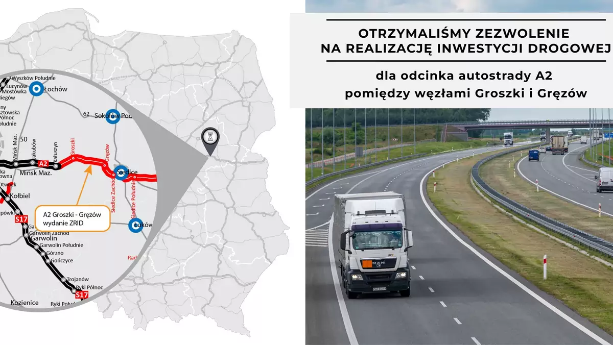 Można budować kolejny odcinek autostrady A2 pomiędzy Mińskiem Mazowieckim a Siedlcami