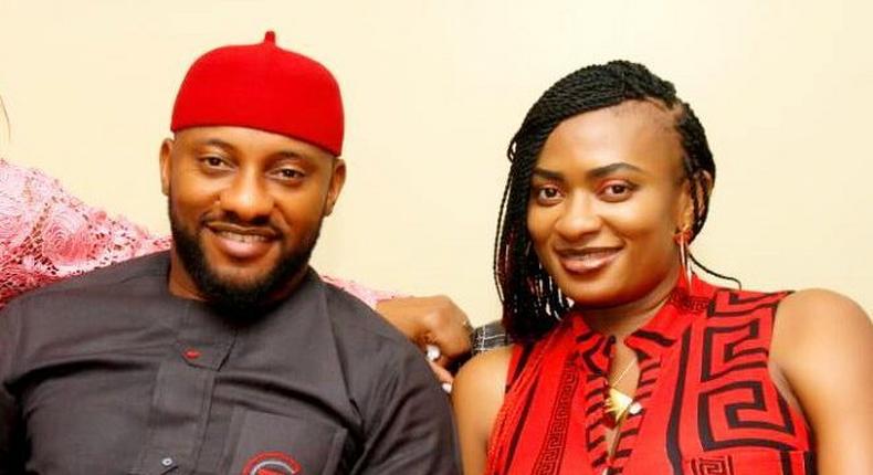 Yul Edochie and his wife May [AKPraise] 