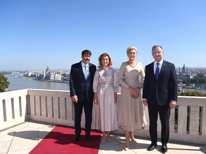 Agata Kornhauser-Duda Andrzej Duda Janos Ader Anita Herczegh