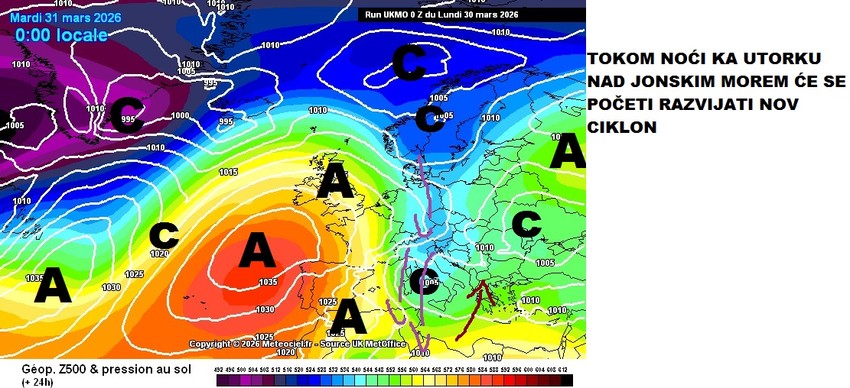 Sredinom nedelje stiže novi ciklon i zahlađenje