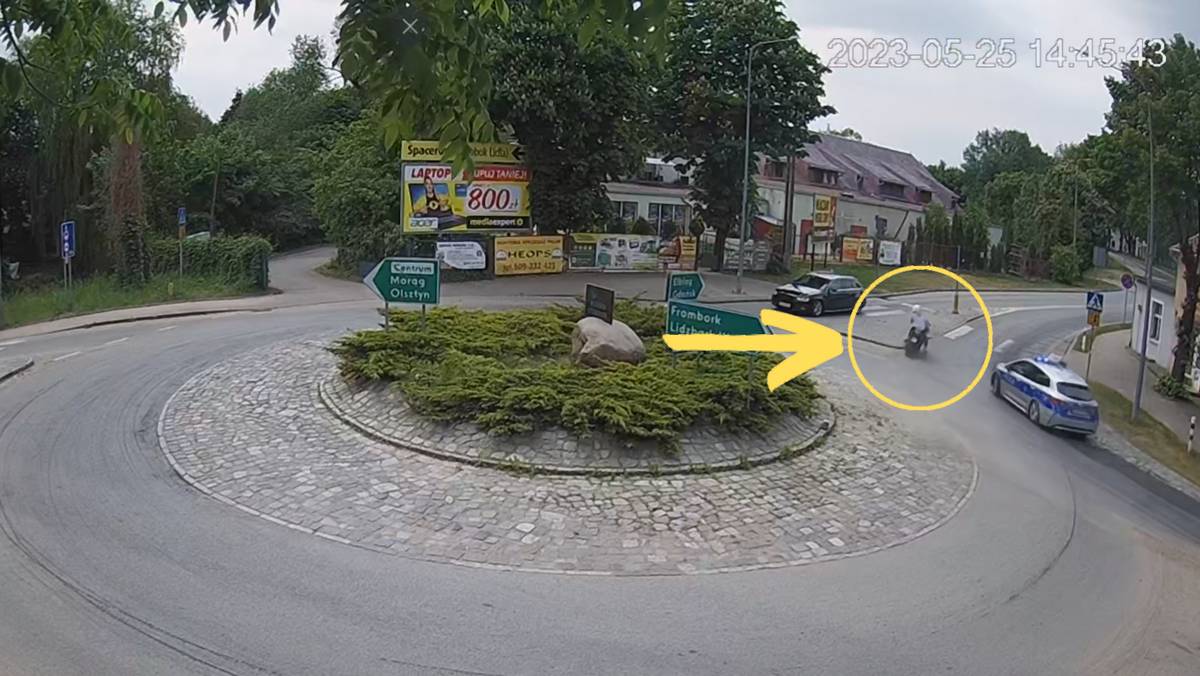 Motocyklista, uciekając przed policją, jechał z prędkością prawie 200 km na godz.