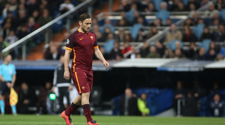 Francesco Totti Madridban búcsúzott a BL-től / Fotó: AFP
